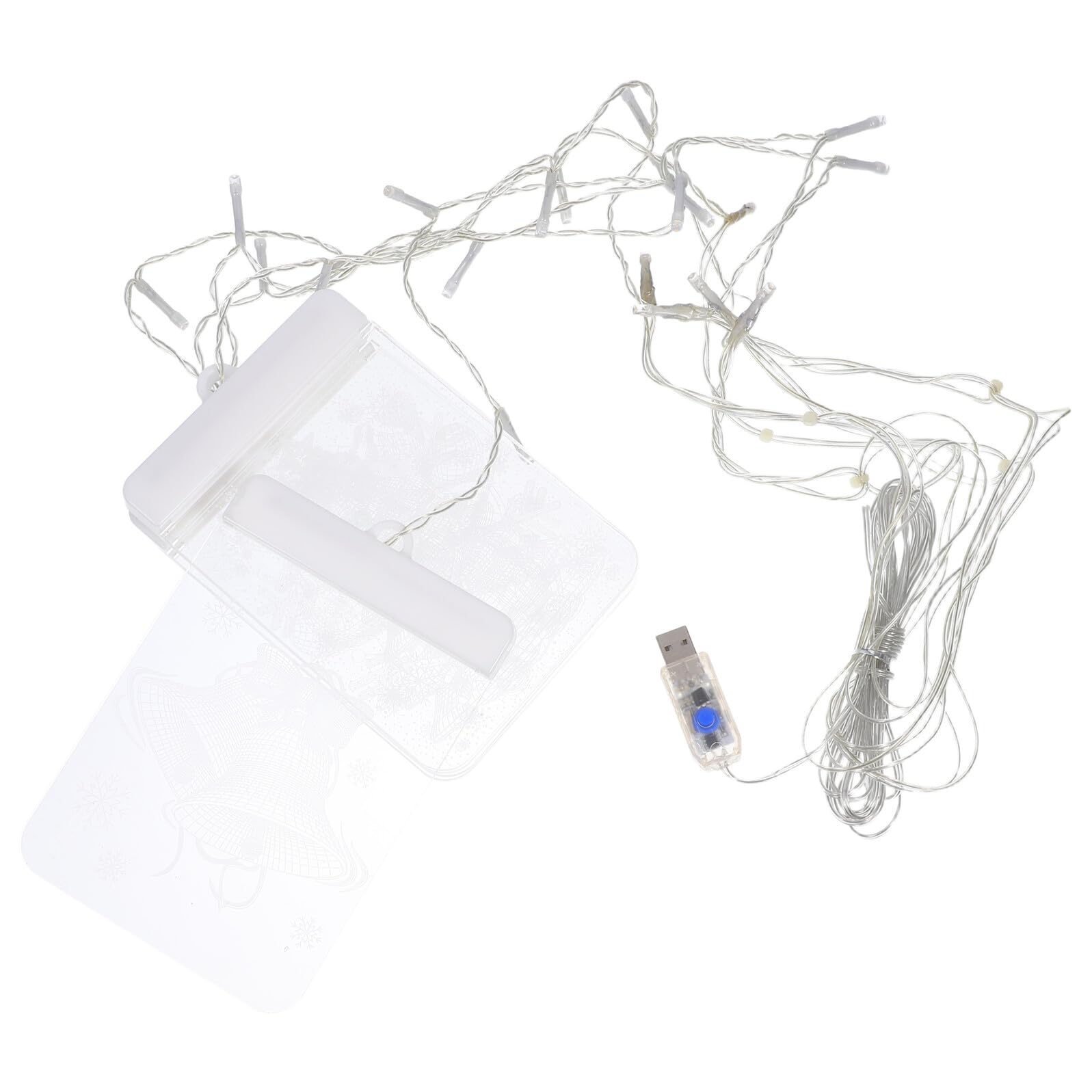 Guirlande lumineuse LED étoiles pour fenêtre et chambre chaleureuse de Noël