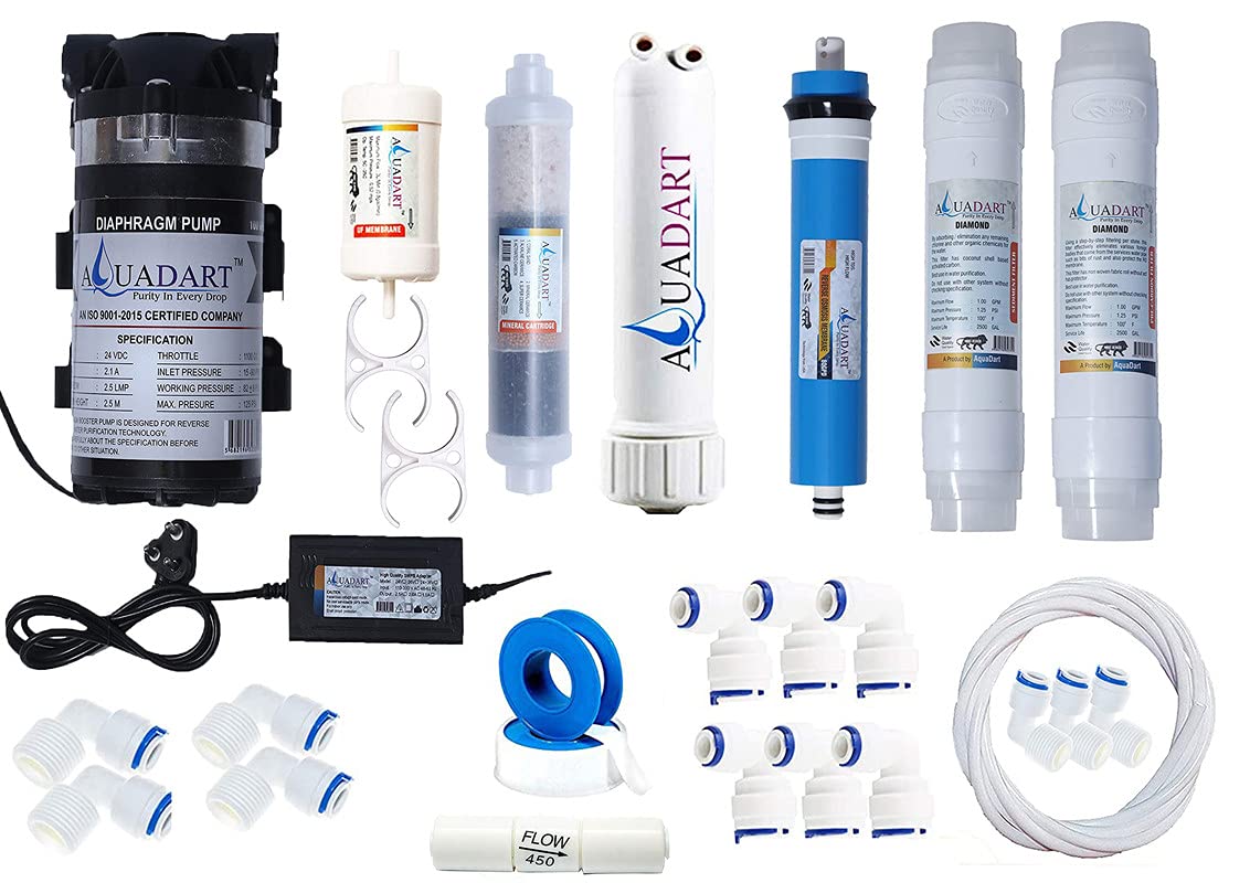 AquaDart Complete Ro Purifier Filter Service kit Of 80 GPD Membrane