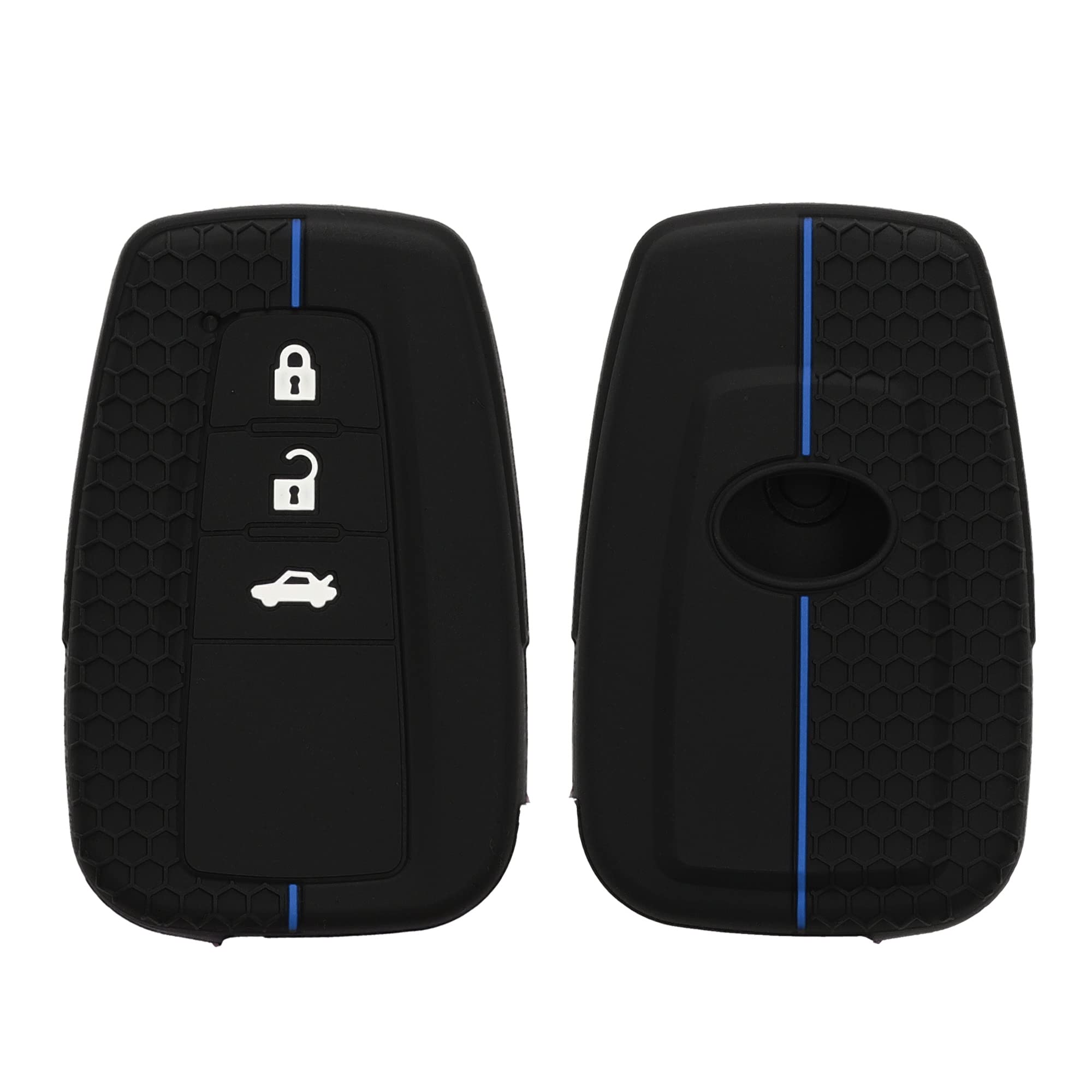 Cover Silicone Per Chiave Toyota - Guscio Protettivo Keyless, 7 Colori, Nero - Foto 4