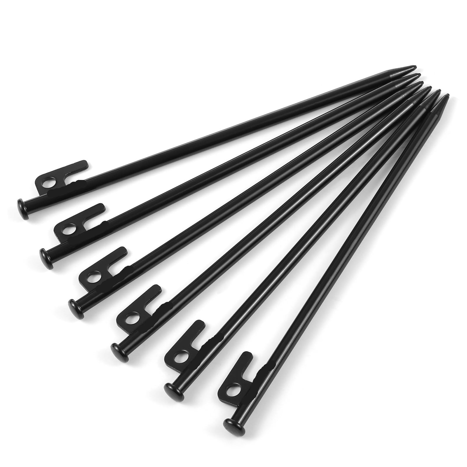 Śledzie do namiotów, 8-calowe / 12-calowe śledzie do namiotów zewnętrznych, wytrzymałe stalowe kempingowych, piknikowych, markiz i akcesoriów(30cm 12in)