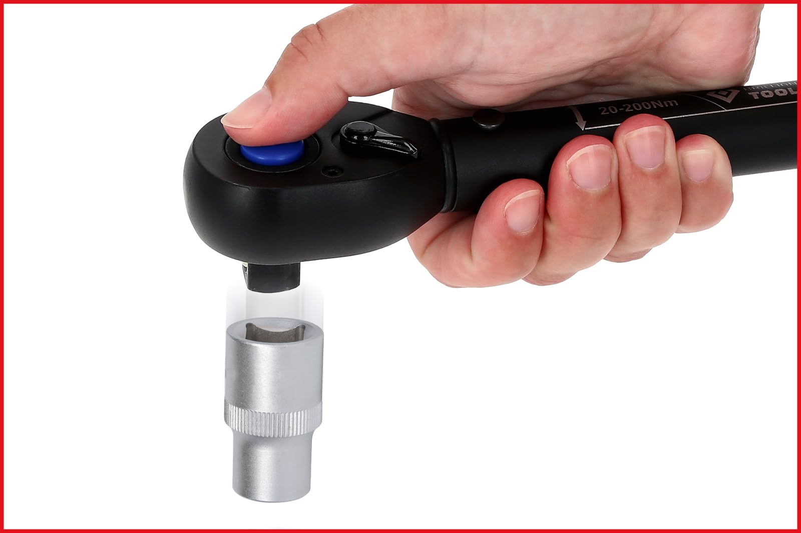 BRILLIANT TOOLS BT141918 - Chiave dinamometrica a cricchetto reversibile, 3/8", 10-60 Nm [Powered by KS TOOLS]