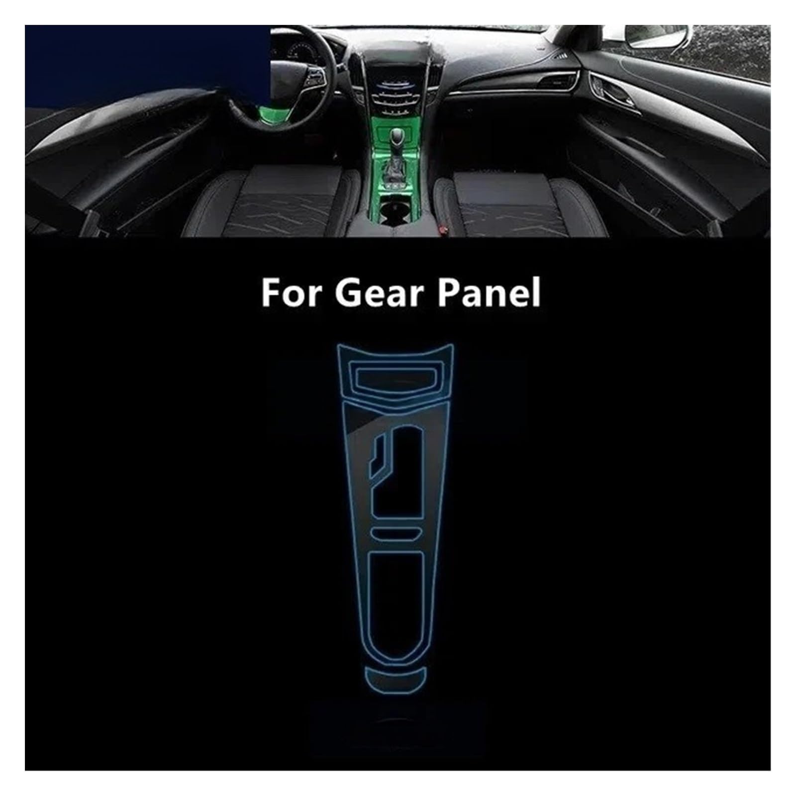 para Ca&dillac ATS 16-19 Consola Central Interior De Coche Película Protectora Transparente De TPU Anti-arañazos Accesorios De Reparación Reajuste Protector Pantallas