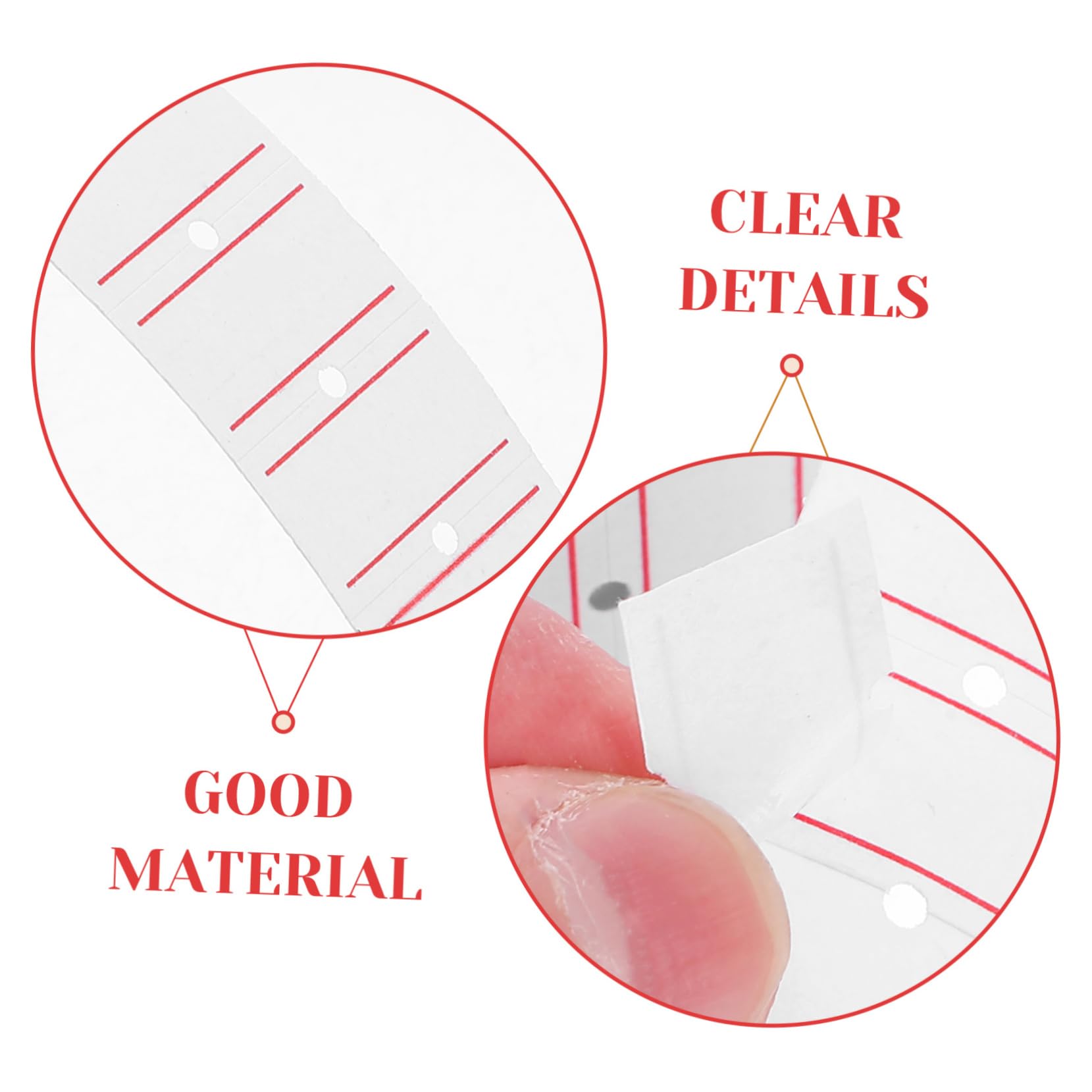 MUCKLILY 10 Rolls Paper Labels Label Stickers Marker Label Stickers Label Supermarket Tag Paper Decal Supermarket Sign Tag Machine Label