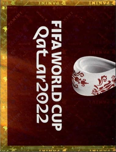 2022 Panini World Cup Soccer Sticker #FWC7 Official Emblem FOIL Official Qatar WC Album Sticker in Raw (NM or Better) - Measuring 2 Inches Wide X