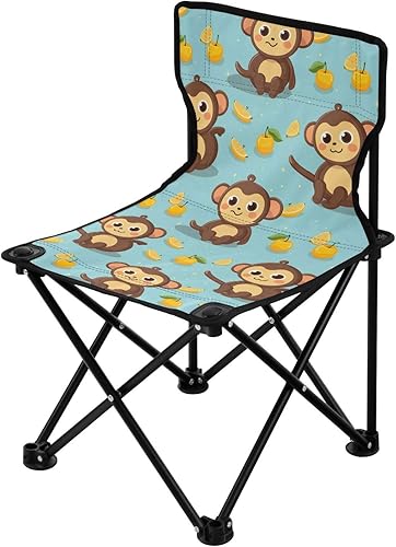 Miniatura 4 de Al aire libre plegable lindo mono animal camping sillas para adultos silla de camping portátil silla de césped ligero 202a4543