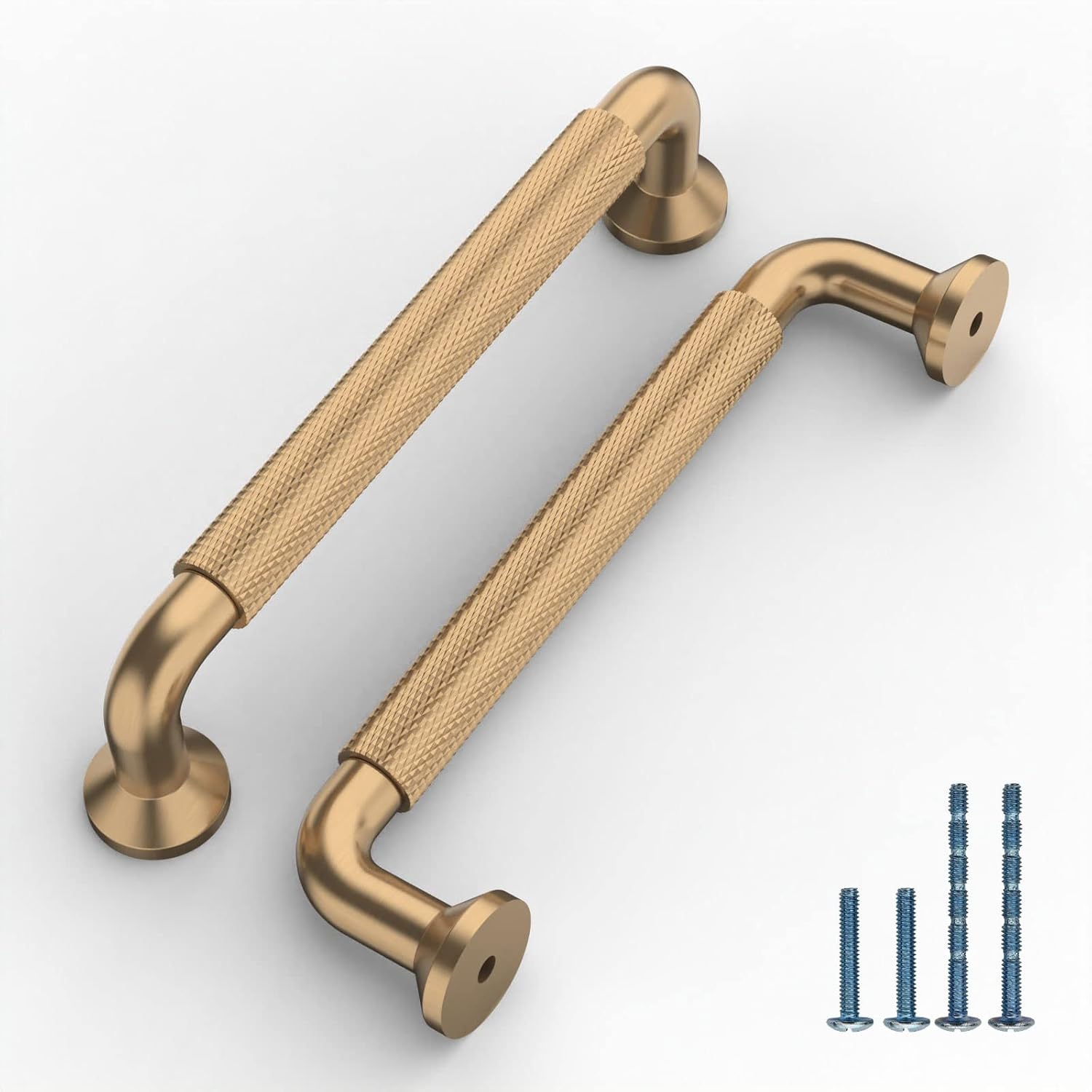 ROMATEE 10 Pack 5 Inch(128MM) Hole Center knurled Pull Gold