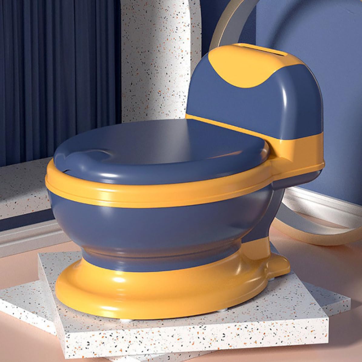 Inodoro Infantil Portátil Realista de Plástico Asiento Suave