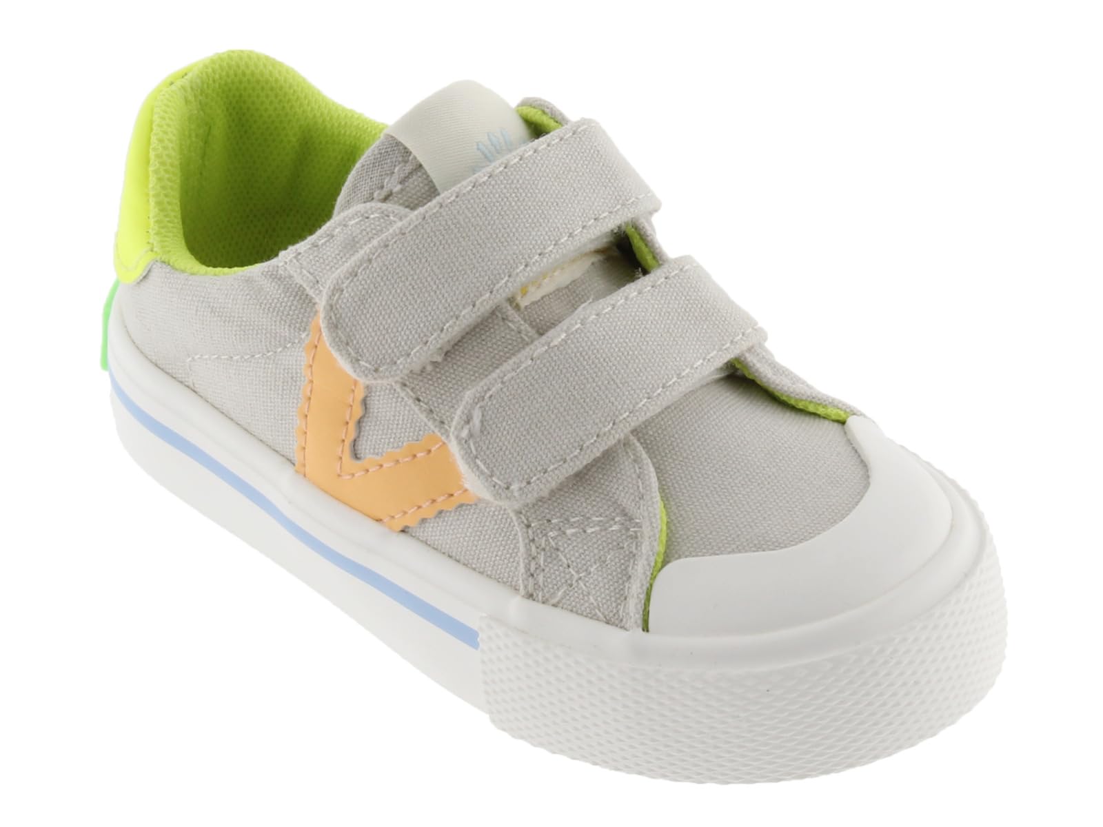 victoria Zapatillas Unisex Tribu Lona & Piezas Flúor En Contraste & Tiras Adherentes 1065195 para Niños