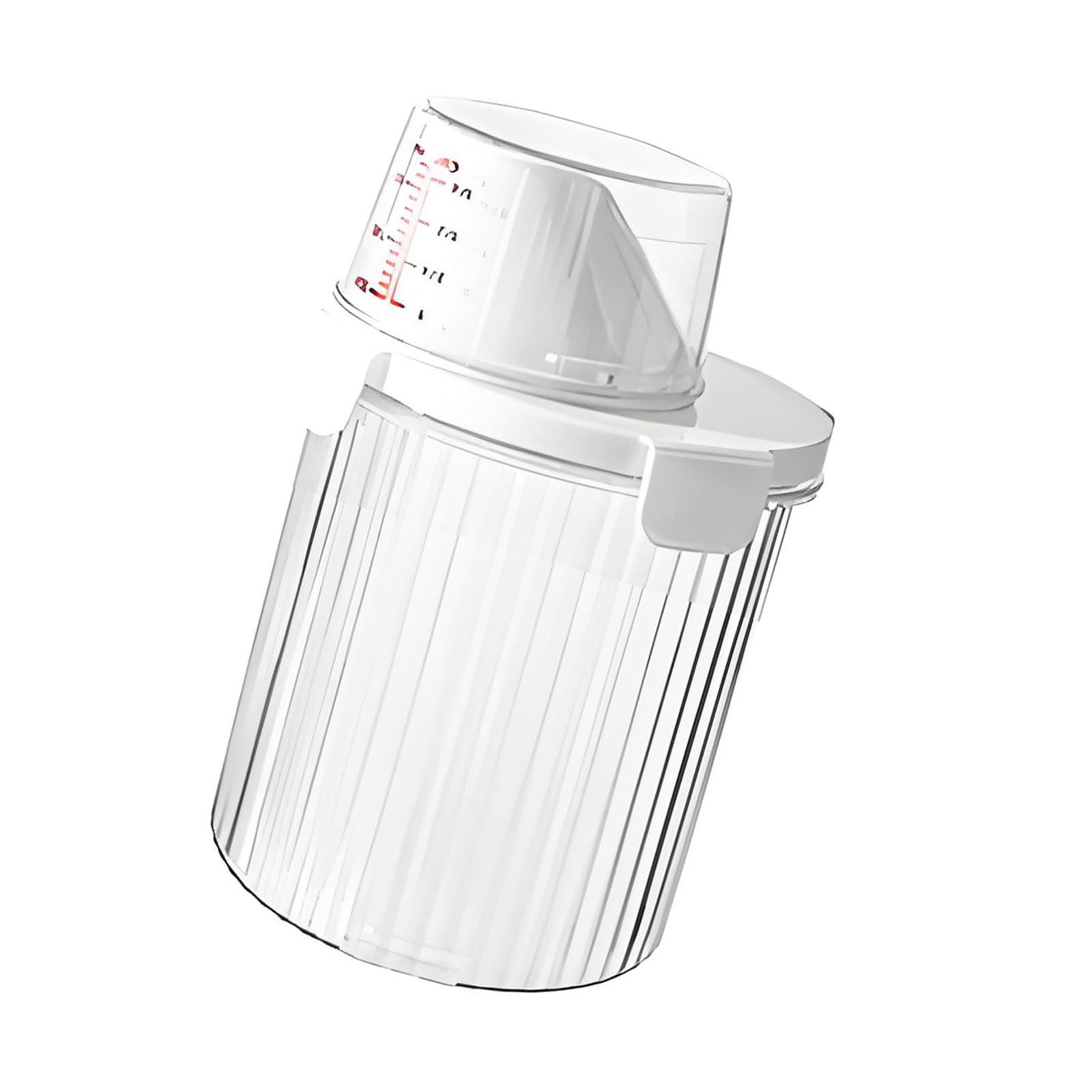 NMFLAB Food Grade Storage Canister with Clear Body for Easy Content Identification Tight Food Storage Jar