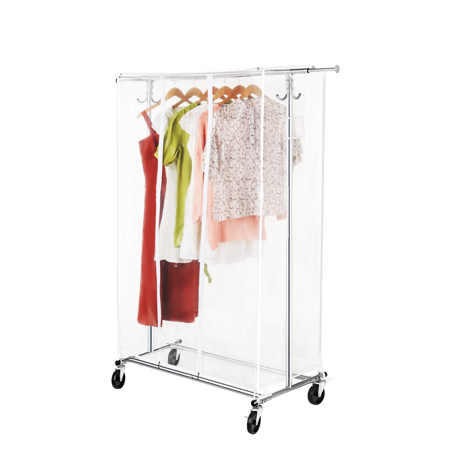 Buy Greenstell Clothes Rail with Cover, Adjustable Garment Rack with