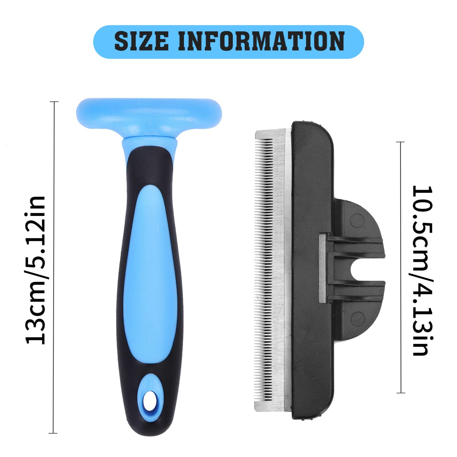 Nobleza Strumento Premium per Il deShedding del Sottopelo con Denti Flessibili in Acciaio Inossidabile per Gatti di Taglia Grande a Pelo Lungo, Riduce Spargimento Peli del 95%