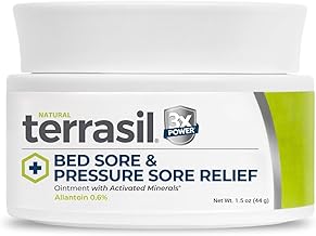 terrasil Bed Sores Treatment Cream & Pressure Sores Cream – Natural Ingredients for Healing of Bedsores, Ulcers & Wounds, 3X Action for Fast Soothing Relief (1.5 oz jar)