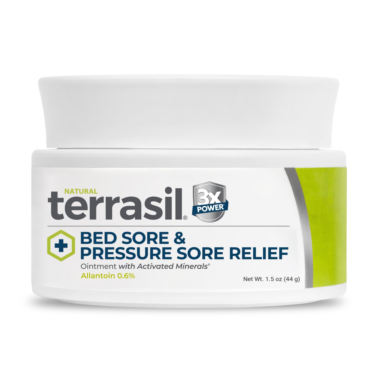 terrasilBed Sores Treatment Cream & Pressure Sores Cream – Natural Ingredients for Healing of Bedsores, Ulcers & Wounds, 3X Action for Fast Soothing Relief (1.5 oz jar)