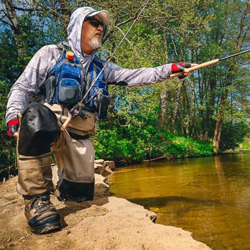 Raprance Colete de pesca para homens e mulheres atividades ao ar livre colete de pesca com robalo mo