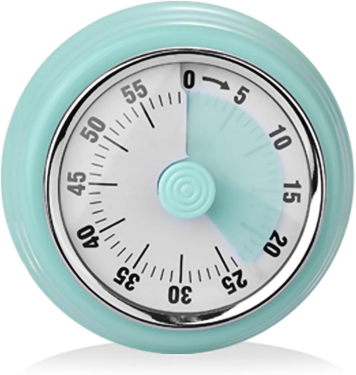 Rayyan Visual Timer, 60 Minute Countdown Timer, Kitchen Timer with Magnetic Base, Mechanical Clockwork with Ringer Alert, Time Management Tool for Study Work and Cooking(Mint Green)