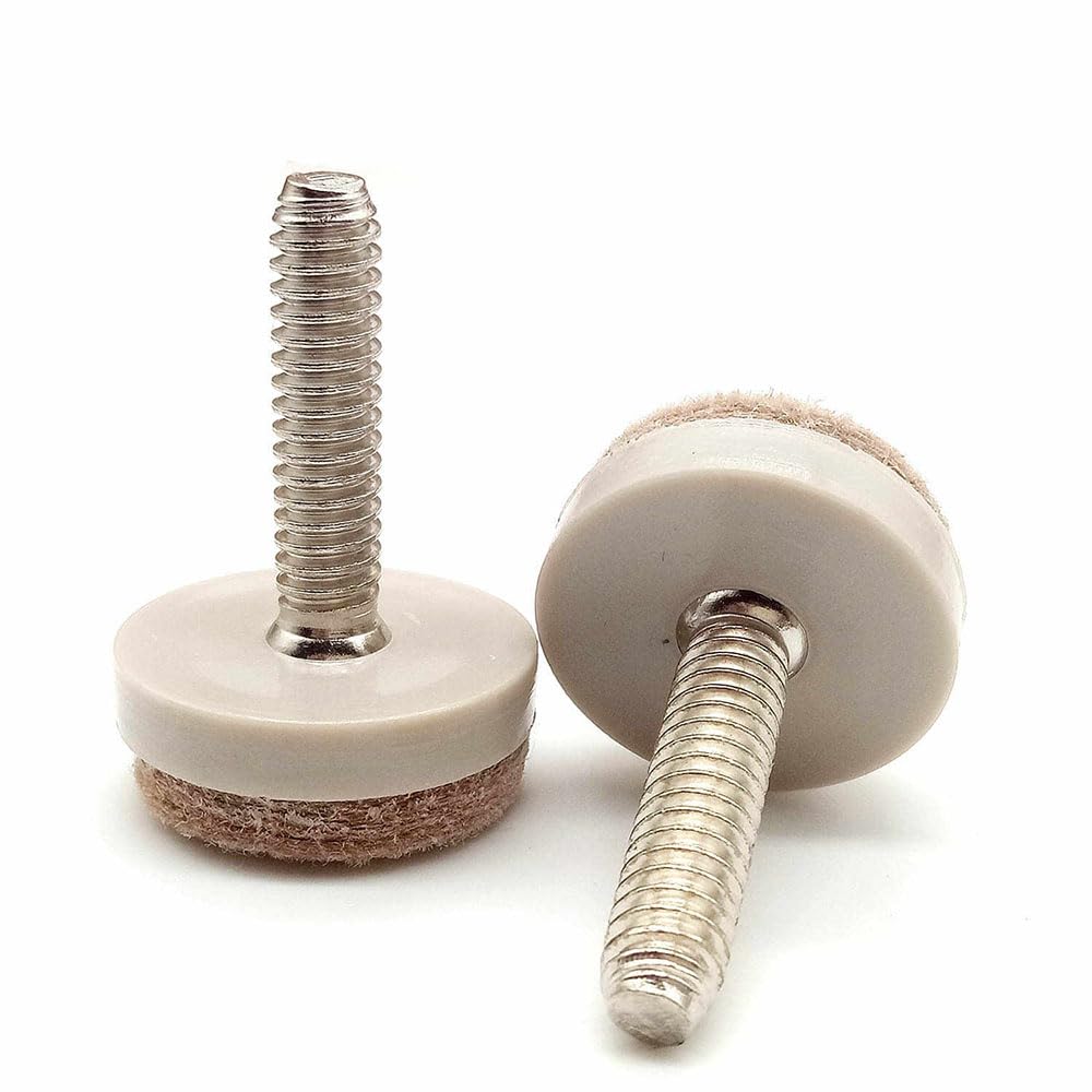 Almohadillas ajustables para patas de muebles, nailon de fieltro antideslizante, tornillos M6 M8 para equilibrio de mesa y silla, 12 piezas