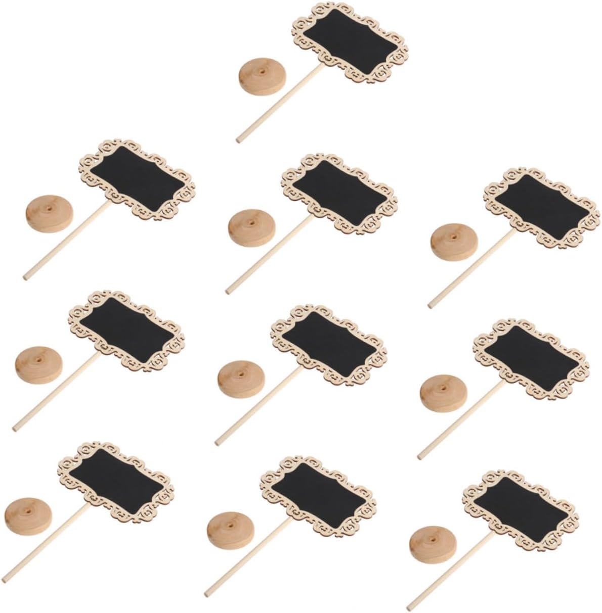 10pcs Mini Wooden Blackboards for Home Decoration and Birthday Party