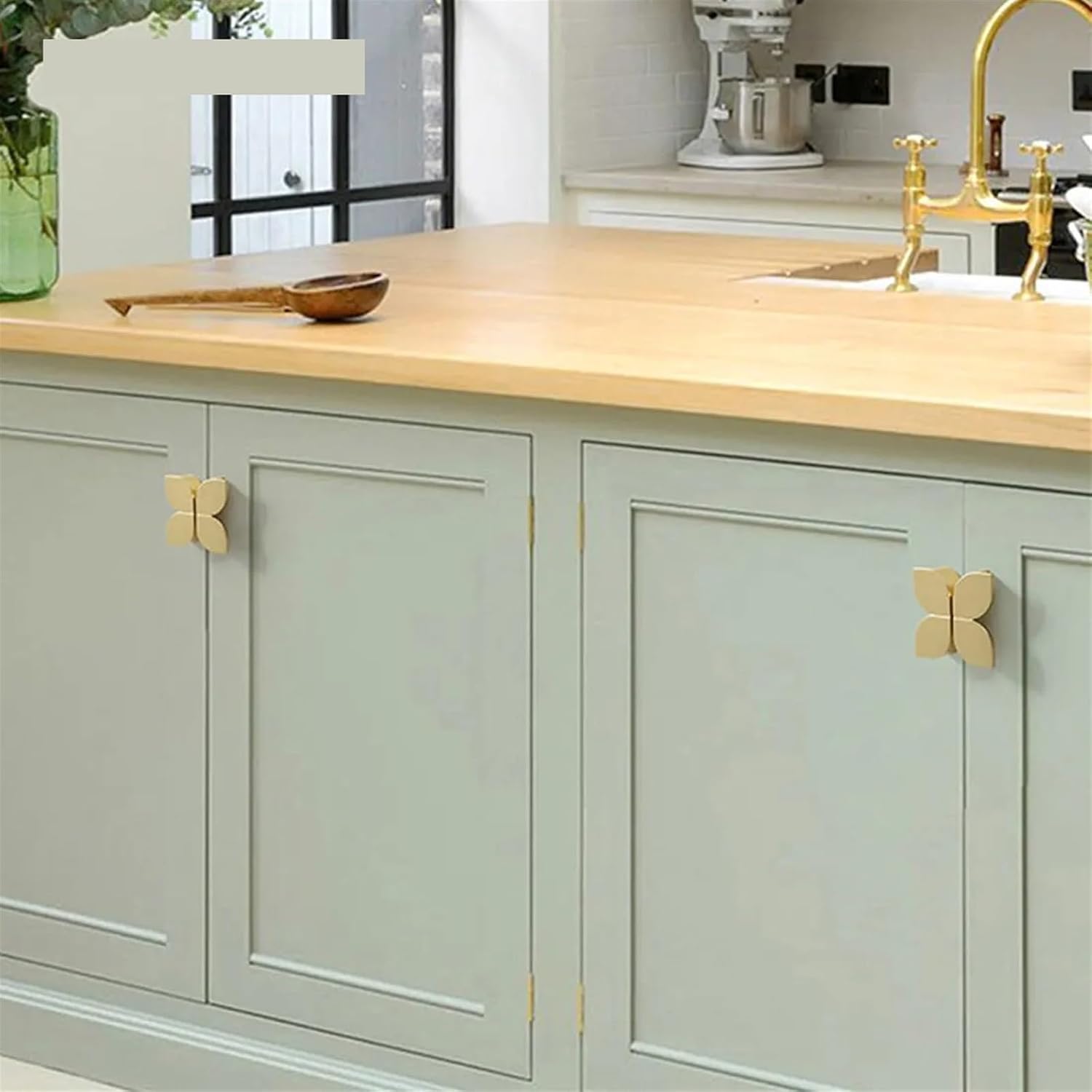Cupboard Pull Handle Pair Black Knobs and Pulls Handle for Furniture Kitchen Cabinet Closet Drawer Home Decor 1Pcs (Color : Gray Single Hole)