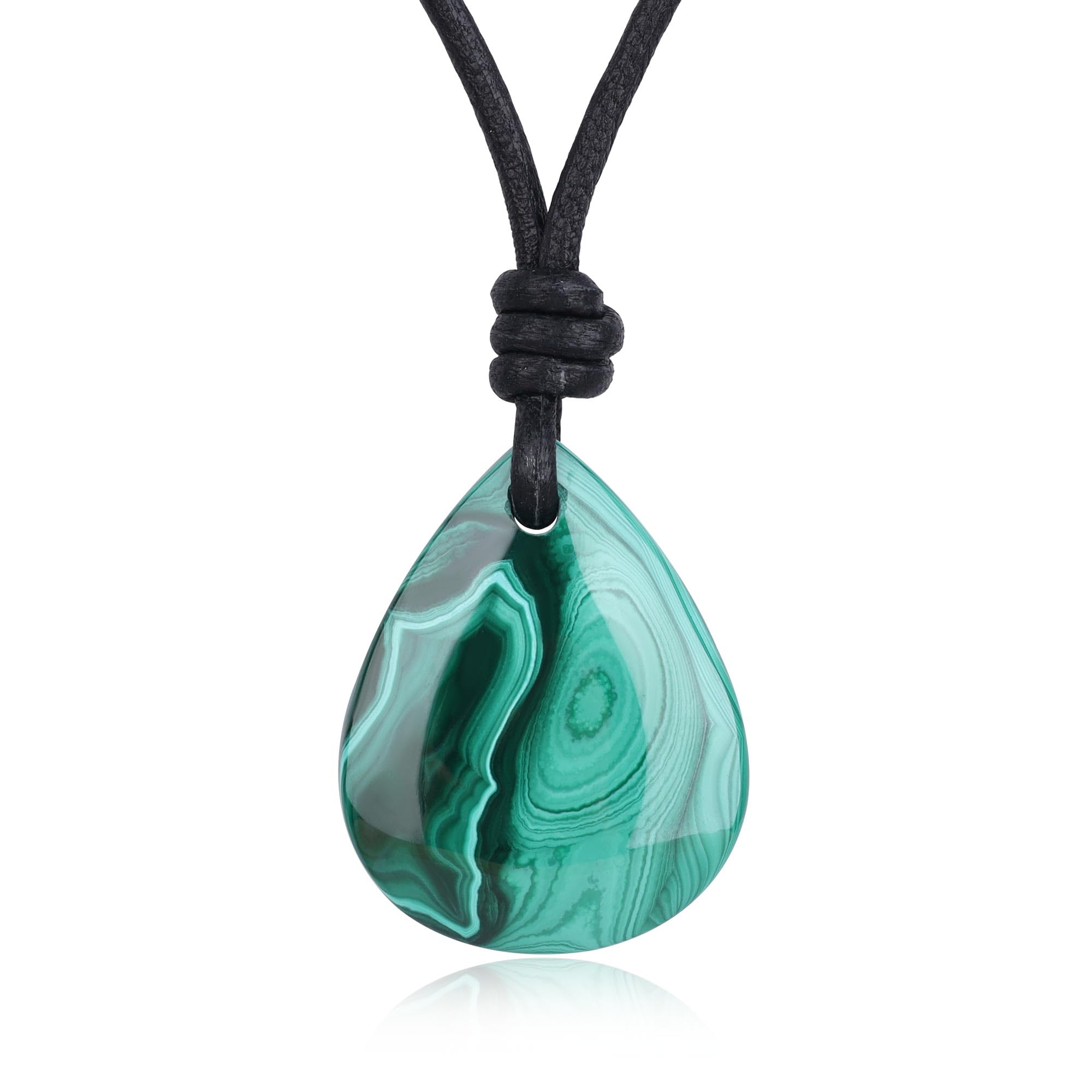 [コアイ] ティアドロップ パワーストーン 開運お守りネックレス レディース