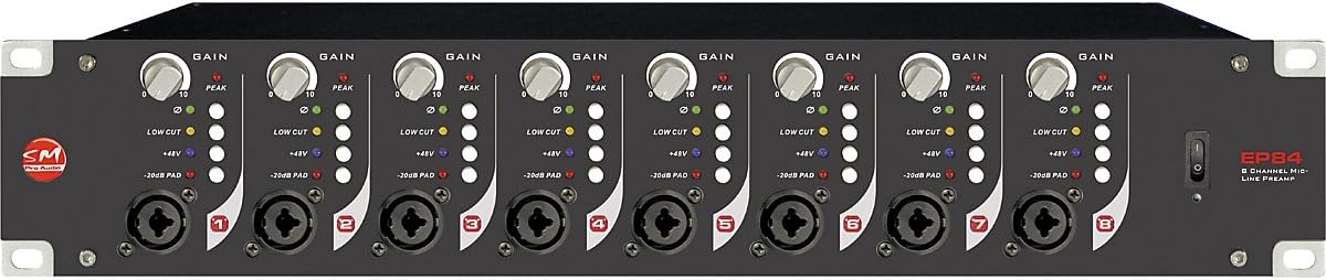SM Pro Audio EP84 8 Channel Microphone Preamp