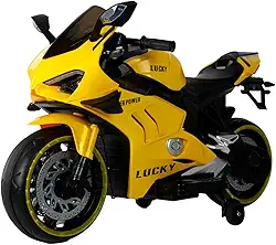 Bang Toys Moto Elétrica Super Power 12v Recerregável Amarelo