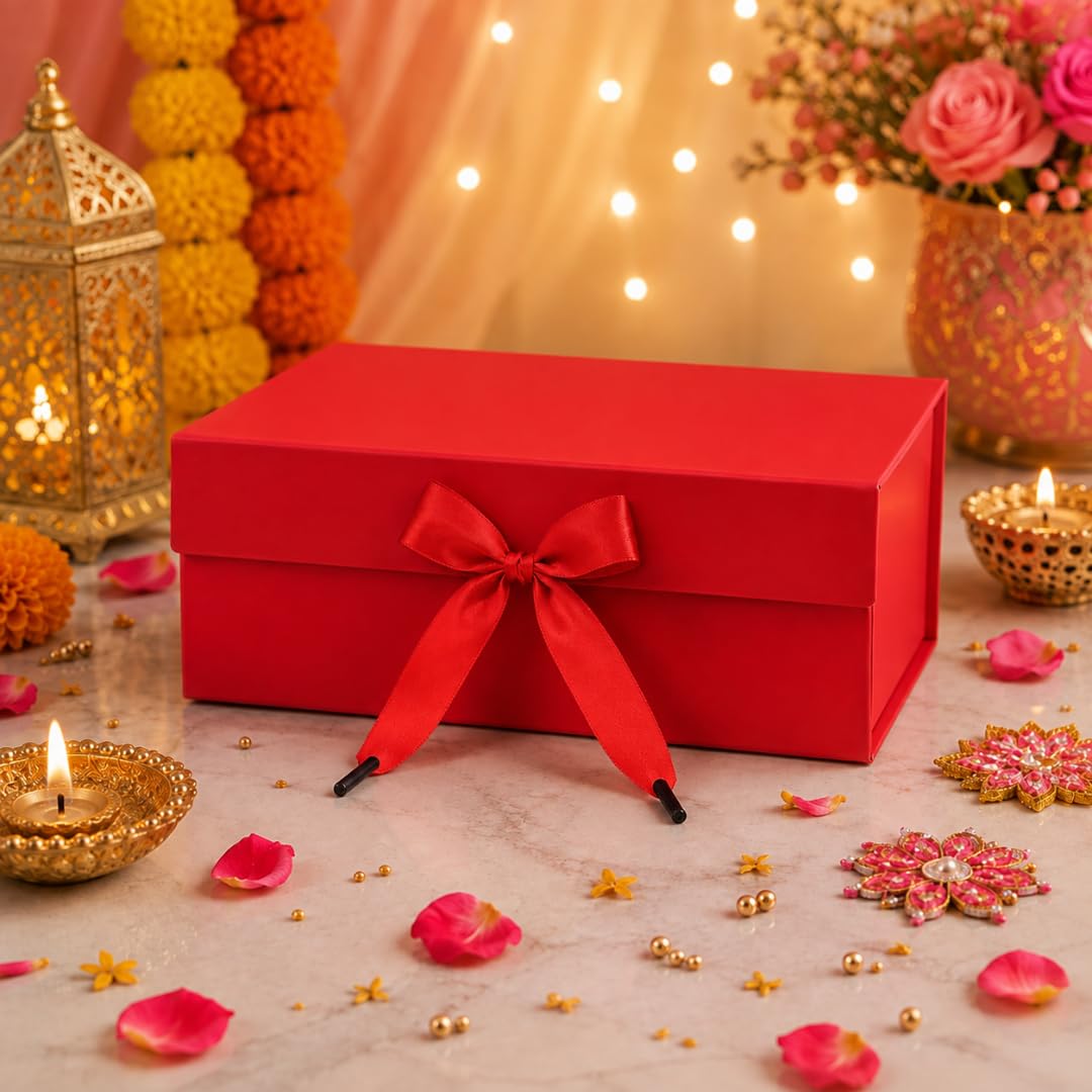 Decorative Gift Boxes - Collapsible & Purple -6