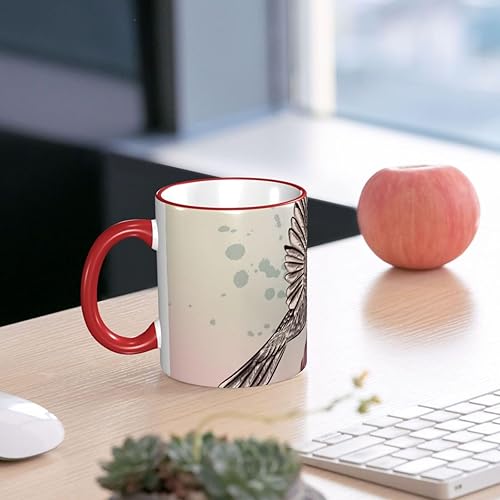 Miniatura 6 de Vintage hummingbird and hibiscus flower Coffee Mug Coffee Cups Ceramic with Handle,Tea Cups Mug tazas para cafe Drinking Cups Gifts for Women
