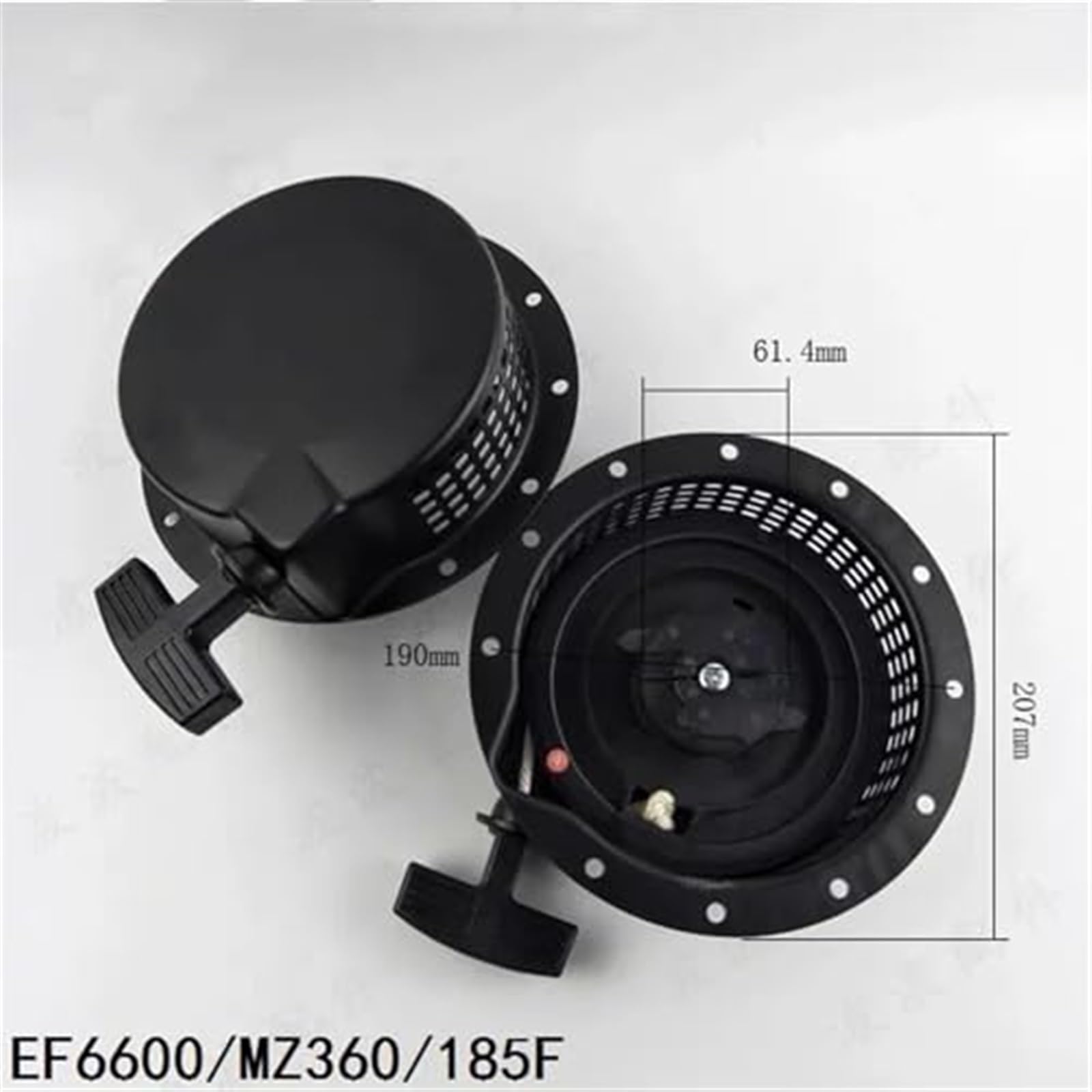 Wivplex GRUPPO AVVIAMENTO A CRICCHETTO IN NYLON for MZ360 EF6600 185F MOTORE A BENZINA 5KW GENERATORE AVVIAMENTO A STRAPPO Avviamento a strappo per tosaerba