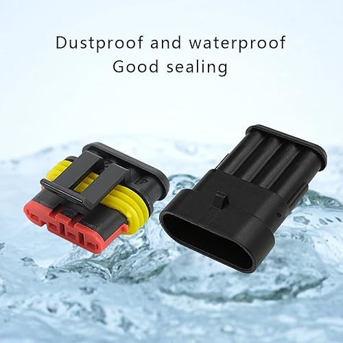 Miniatura 2 de 96 conectores eléctricos impermeables para automóvil, kit de conectores de cable macho y hembra, kit de conectores de cable eléctrico automotriz,