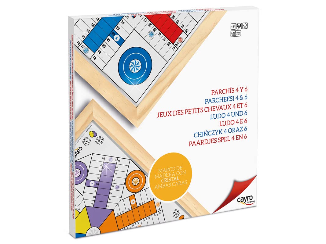 Cayro Gioco Da Tavolo Doppio: Parcheesi E Oca A Tema Pirati, Tabellone Reversibile In Legno, Per 2-4 Giocatori, Dai 5 Anni - 2