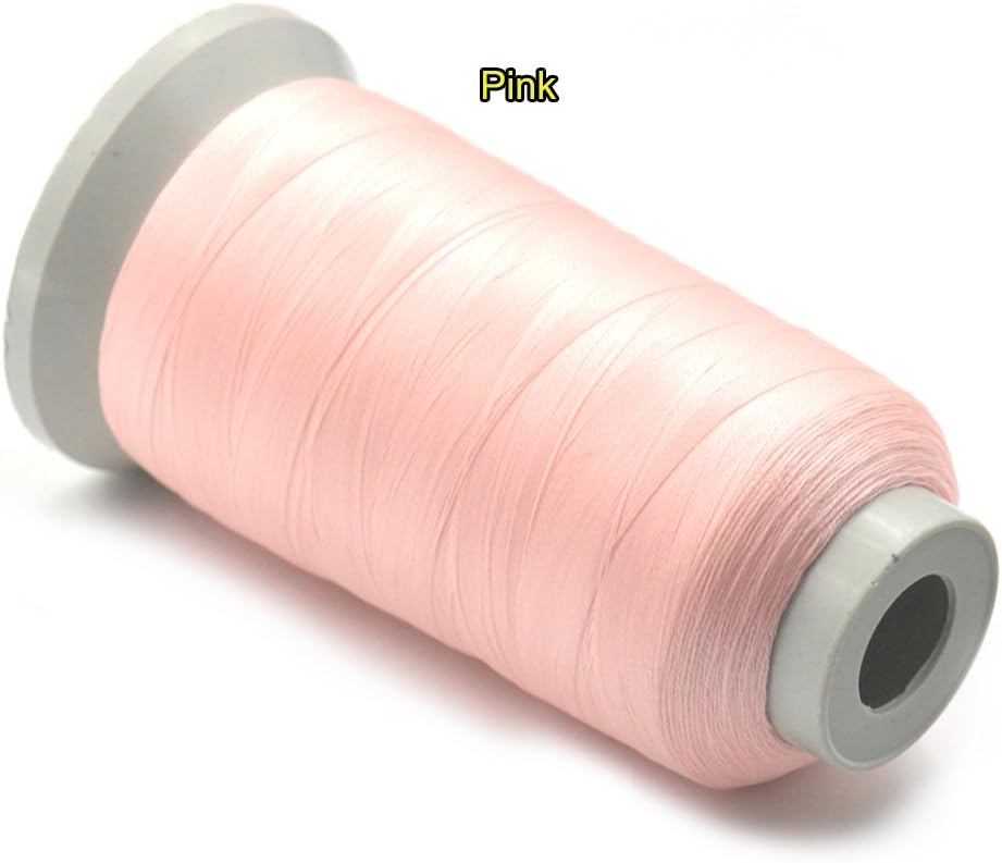 1 pcs Pink 3000 Yards Glow In The Dark Machine Embroidery Thread Sew 150D Optical Polyester