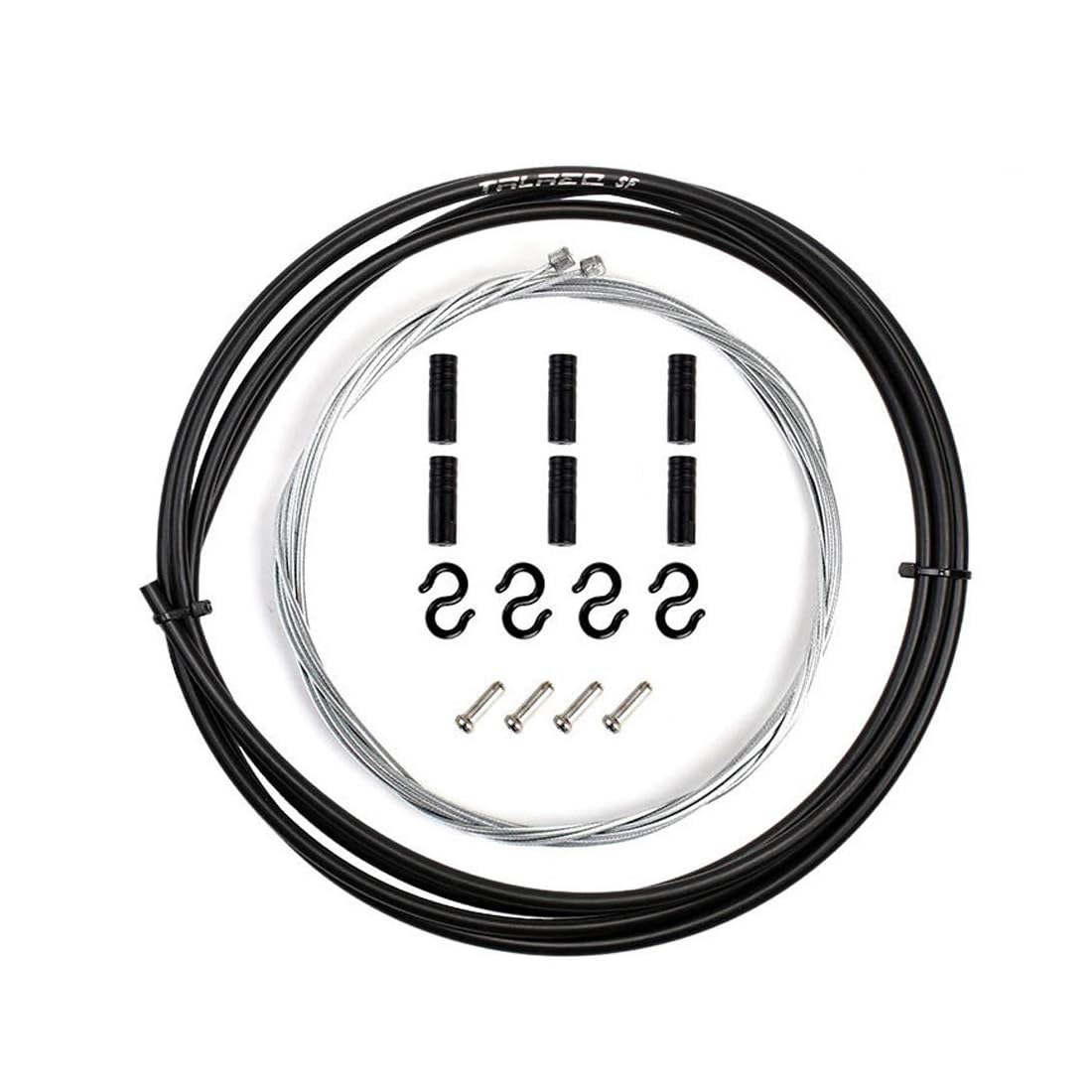 XPEX 1set of Bike Brake Wire,Bicycle Brake Wire,Front and Rear Brake Cable, Bicycle Brake Cables Set for Road Bike and Universal Steel Bike(Black)