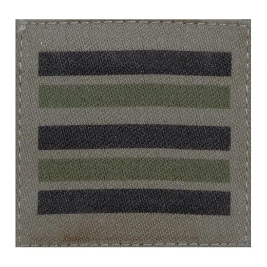 Ecusson Galon de Poitrine Lieutenant-Colonel basse visibilité avec scratch Armée Militaire