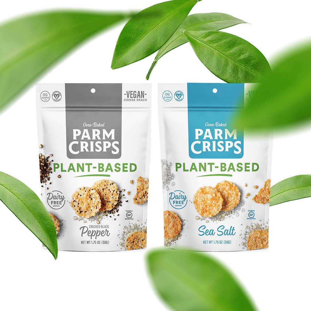 ParmCrisps PlantBased Sea Salt Crisps, Keto Gluten Free Snacks, 100