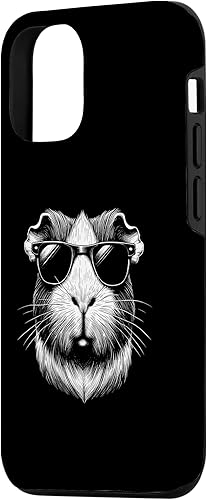 Miniatura 5 de iPhone 12 mini Cool conejillo de indias con gafas de sol de conejillo de indias amante caso