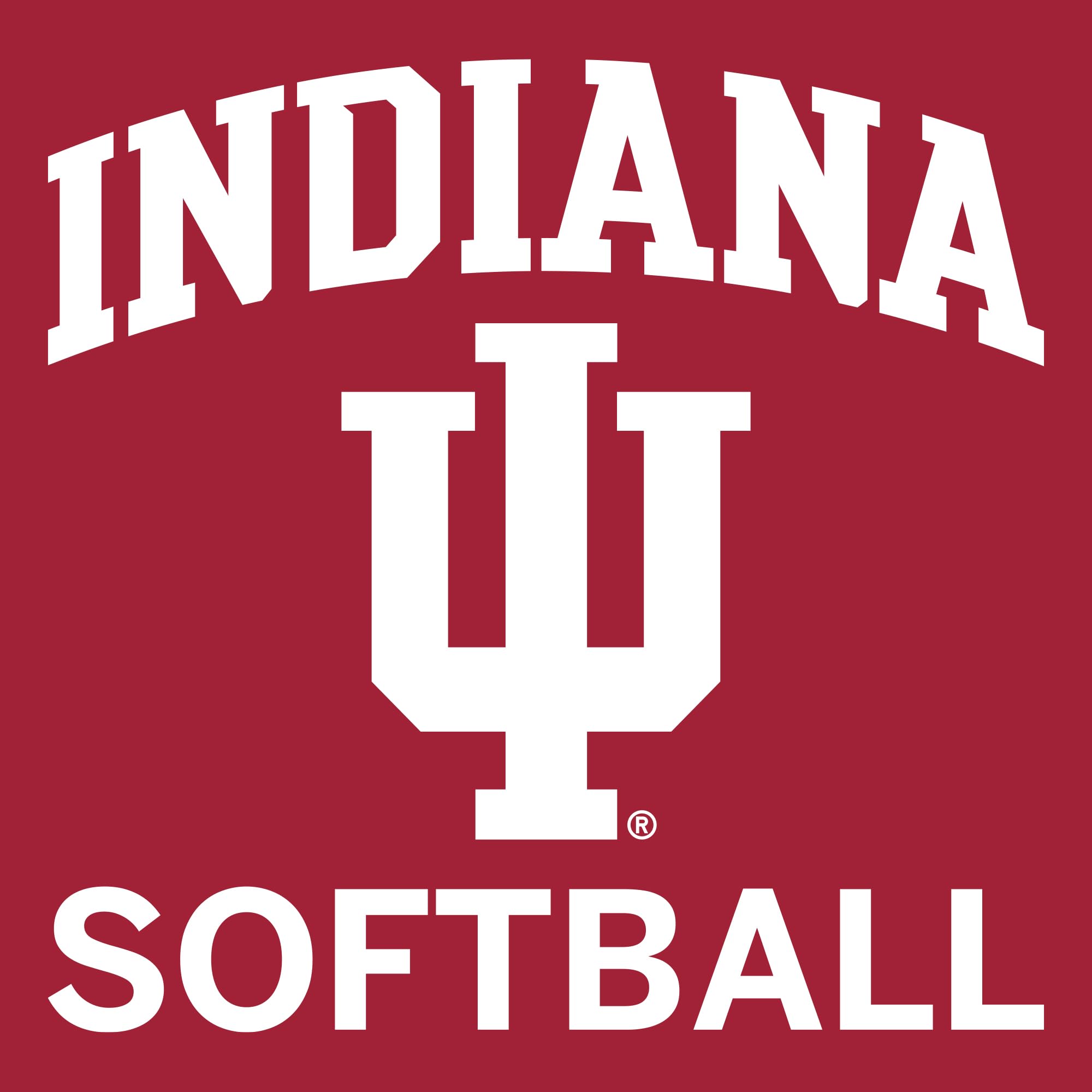 UGP Campus Apparel AH1114 - Indiana Hoosiers Arch Logo Softball Hoodie - Medium - Cardinal