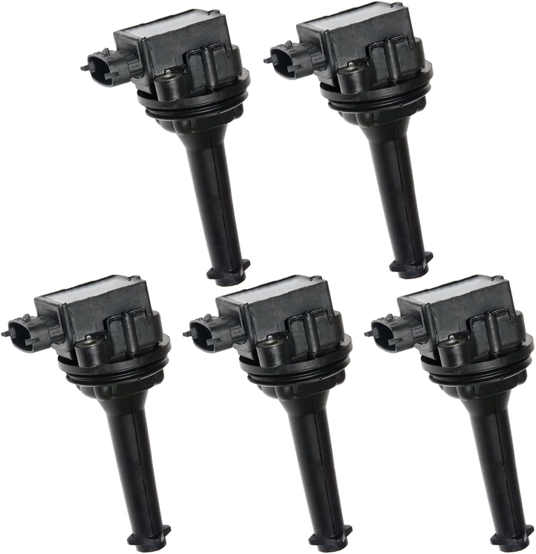 MAS Set of 5 Ignition Coils Pack Replacement for Volvo V70 C70 S60 S70 S80 V70 XC70
