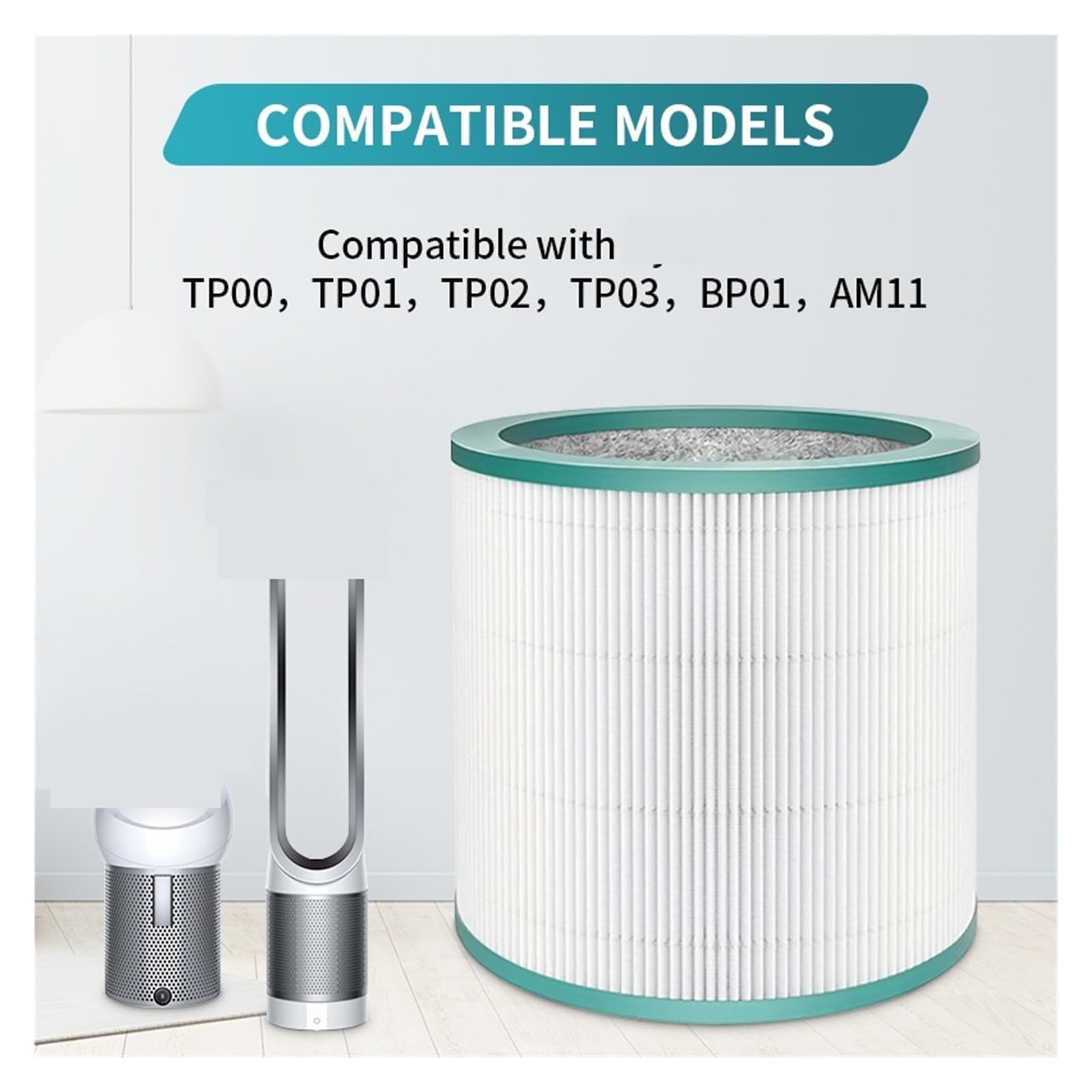 Compatible Con Dyson, TP01, TP02, TP03, AM11, BP01, Filtro HEPA De Repuesto, Filtro De Malla For Purificador De Aire.