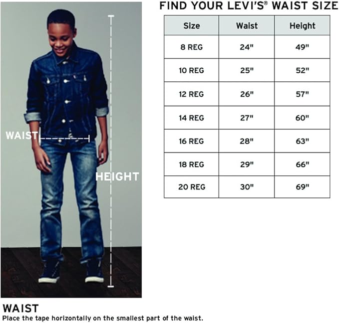 levis kid size chart