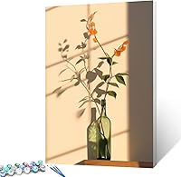 Vista 14 de Tucocoo Bumbers - Pintura de amapola roja para adultos, pintura abstracta de amapola por números, pintura acrílica, lienzo, graffiti, flores rojas