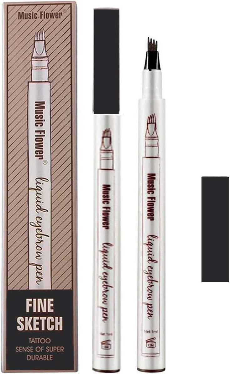 Tattoo Eyebrow Pen Long-lasting Waterproof Brow Gel and Tint Dye Cream for Eyes Makeup Ink Filler Pencil
