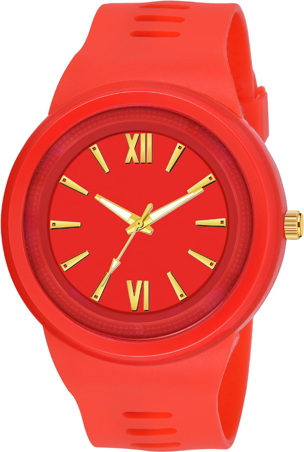 PAPIO Red Color Plastic Band Analog Boys Watch for Men | Multifunction Chronograph Business Sport Design Mens Quartz Wrist Watch (MN-108 RED) (B0CK8G7L1X) Amazon Price History, Amazon Price Tracker