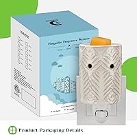 Vista 7 de STAR MOON Calentador de cera de cerámica enchufable para cera perfumada, difusor de aceite de fragancia, enchufe de fusión de velas en pared