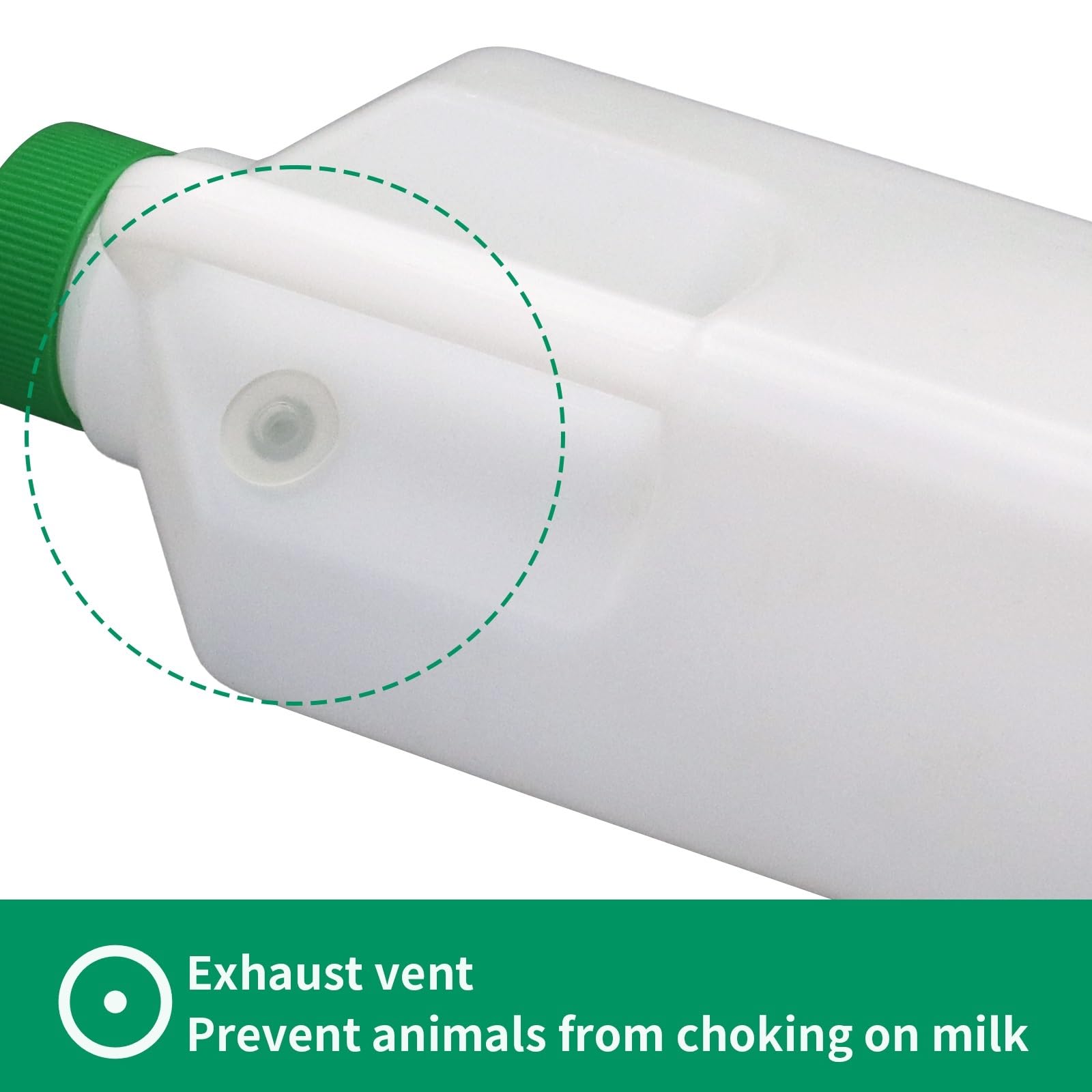 Butelki do karmienia jagniąt, Butelka do karmienia jagnięciny 850 ml z silikonowym smoczkiem, zielona, ​​1/6 sutków dla kozy, cielęcia, psa i świni(Green-1 Set)