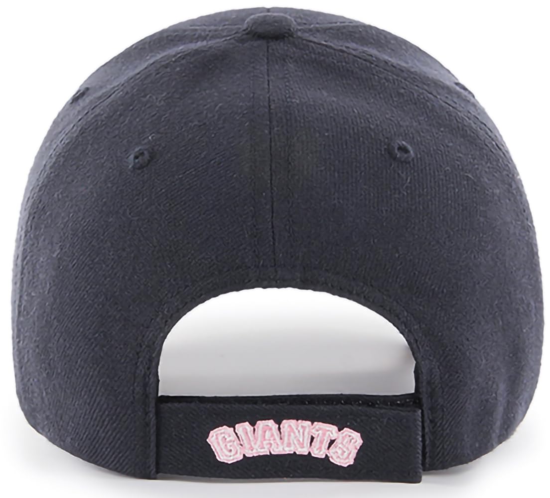 47 MLB Navy Pink MVP Adjustable Hat, Women's One Size Fits All (US, Alpha, One Size, San Francisco Giants)