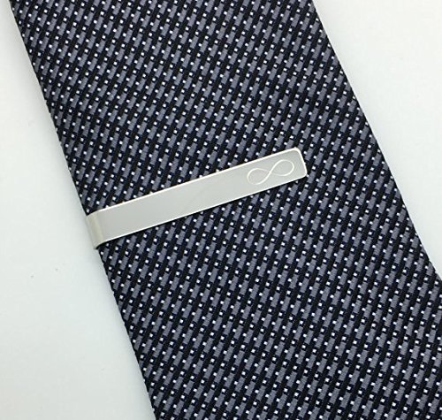 Father's Day Gift Infinity Tie Bar. Tie Clip with quote
