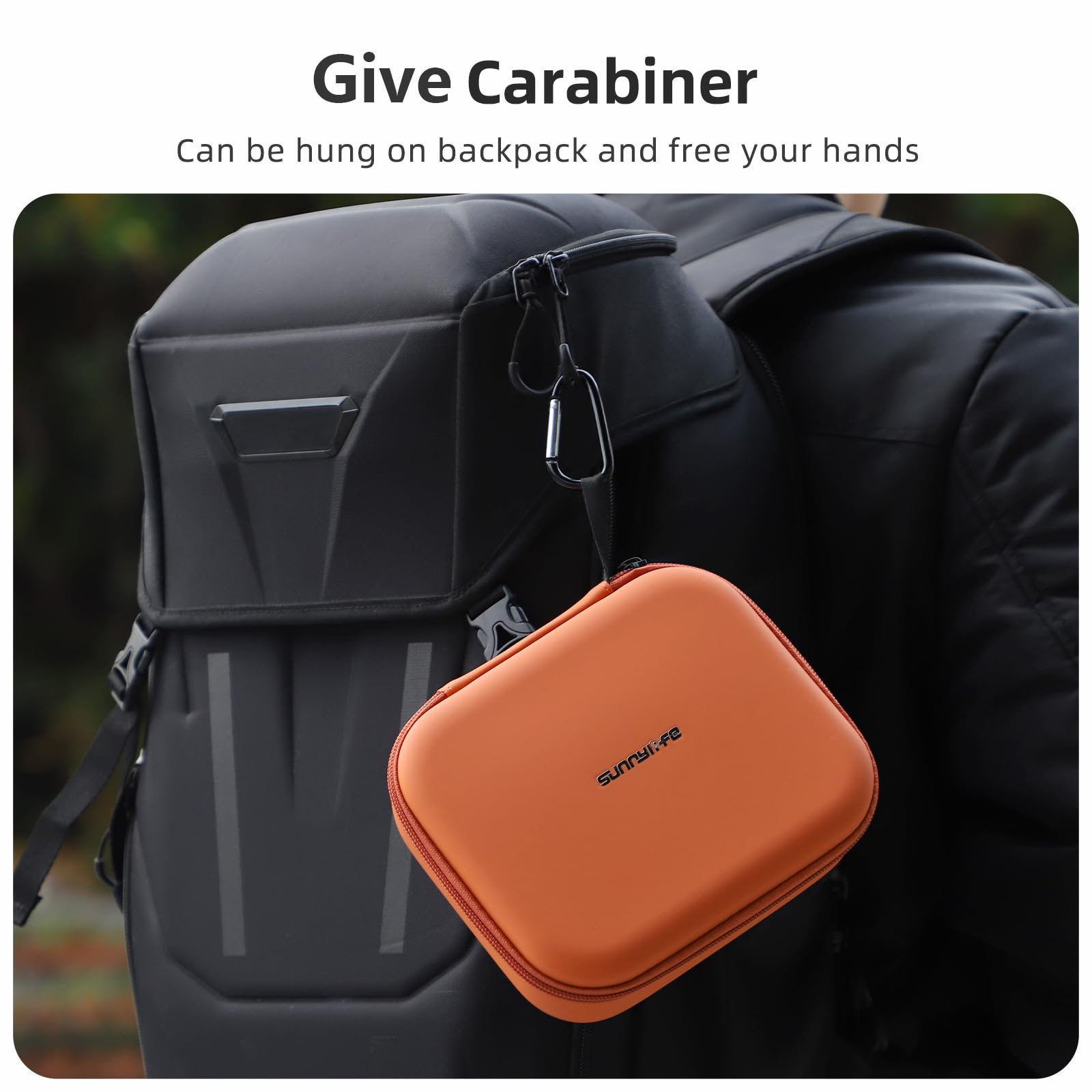 ZJRXM Neo 2 Tasche, Schutztasche PU Case Bag Tragetasche für DJI Neo 2 Drohne Zubehör, Tragbare und Kompakt (Orange)