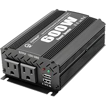 600W Power Inverter DC 12V to AC2 Outlets 110V Car Charger Plug Inverter Adapter Converter with 4.2A Dual USB Charging Ports for RV Camping Travel