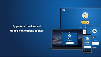 HMA VPN | Privacy Protection Service | Win, Mac, iOS, Android, Linux, Routers | 5 Devices, 1 Year [Key Card]