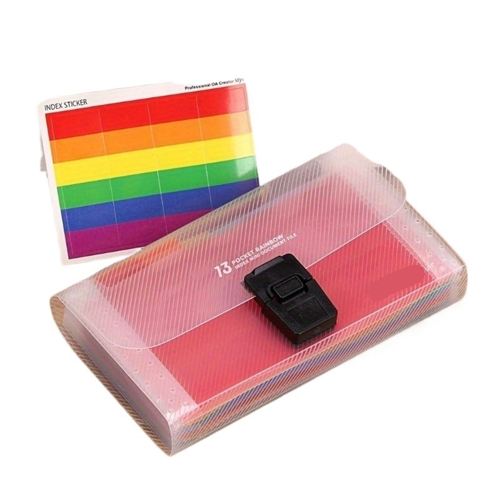 Cartelle A Soffietto Organizzatore di documenti desktop a fisarmonica | Portafoglio multitasche A6, supporto da tavolo portatile for ricevute